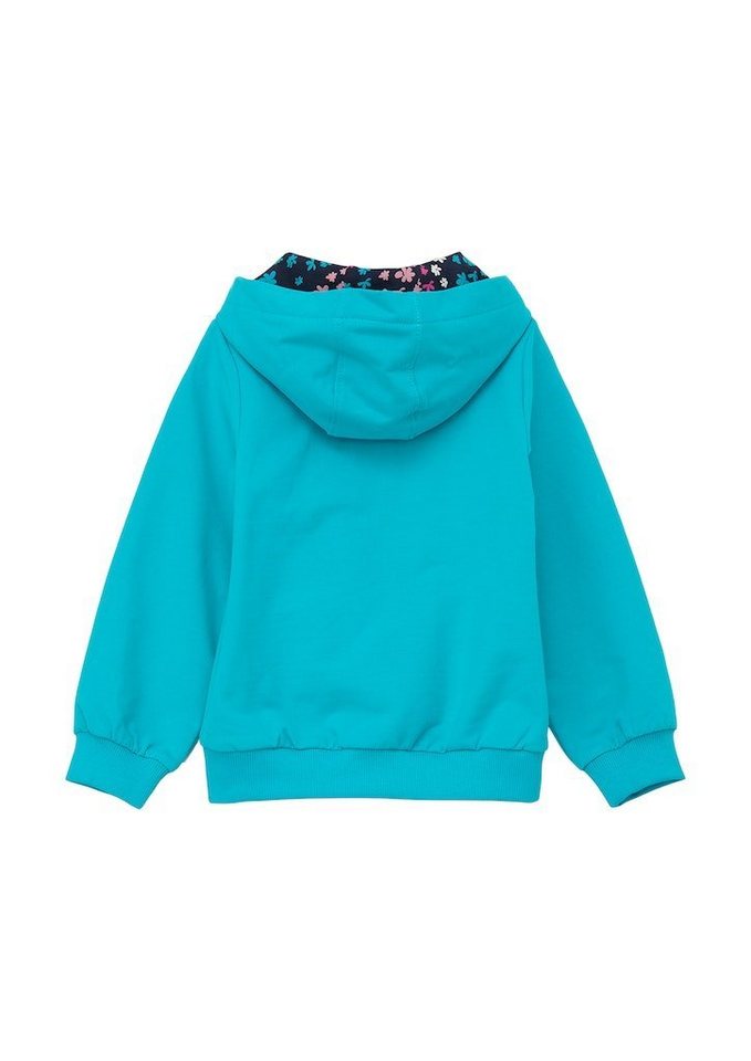 s.Oliver Sweatshirt Sweatshirt mit Glitzerprint Glitzer