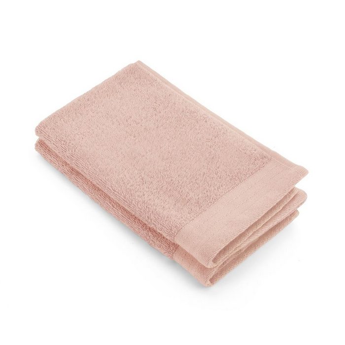 Walra Handtuch Gästetuch Soft Cotton Rosa - 2x 30x50 cm Baumwolle (1-St)