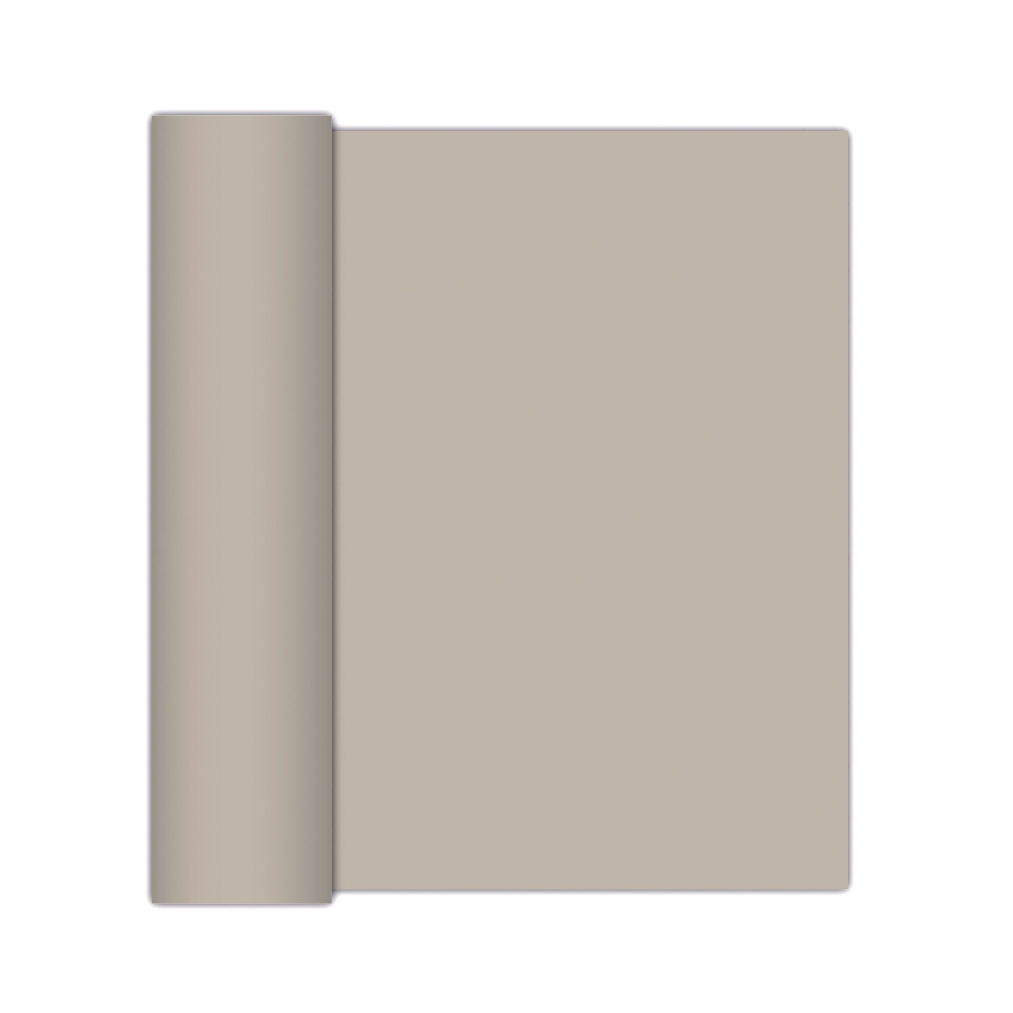 AVA Tischläufer, Tischläufer stoffähnlich 40cm x 6m Rolle Taupe