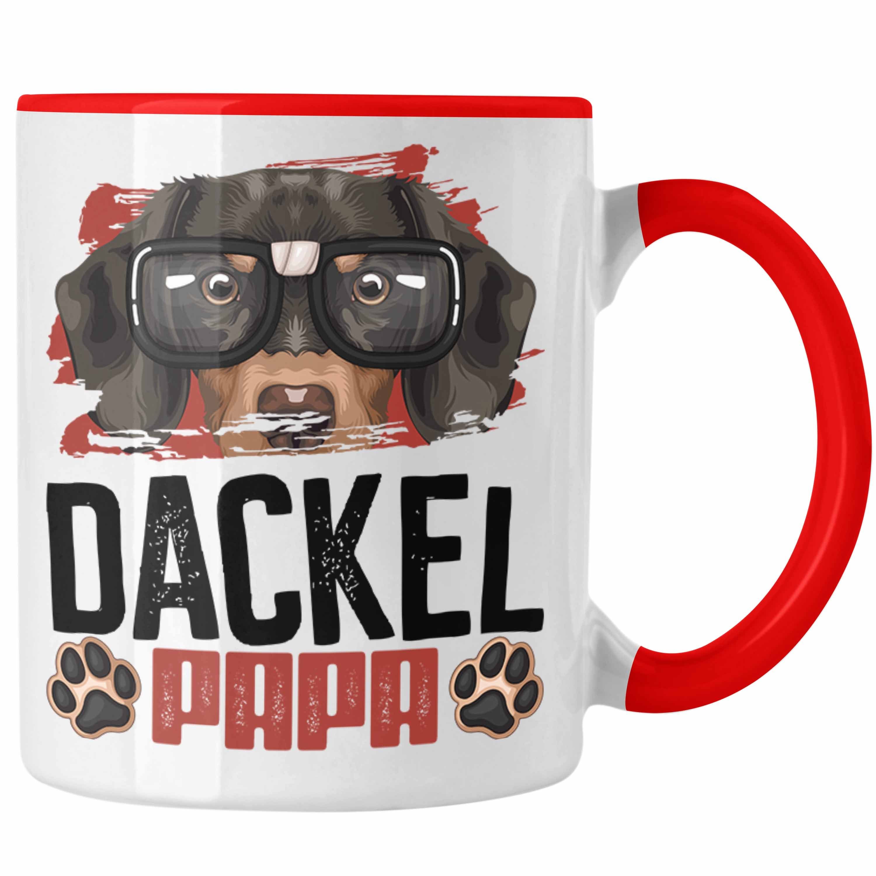 Tasse Spruch Rot Lustiger Besitzer Tasse Papa Dacke Geschenkidee Geschenk Trendation Dackel