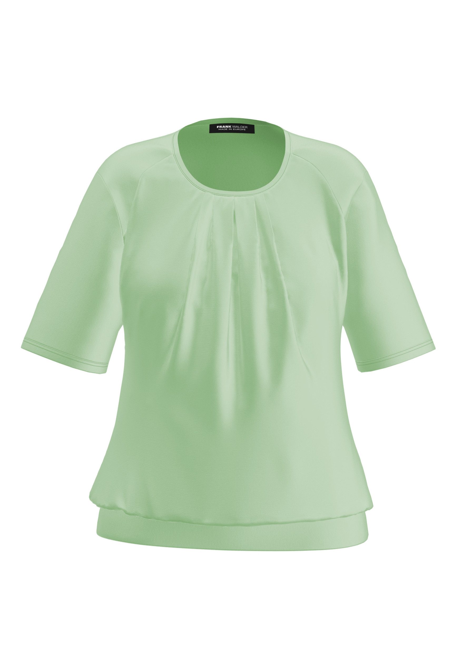 Blusenshirt - Damen Blusenshirt mit eleganter Faltenpartie