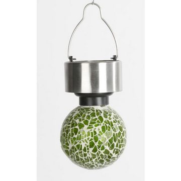 BURI Gartenleuchte 24x Solar Hängeleuchte Mosaikball LED Garten Lampen Beleuchtung Außen