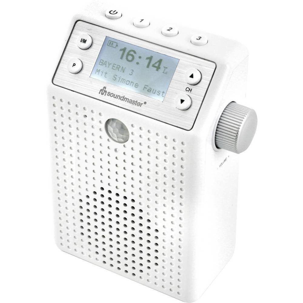 Soundmaster Steckdosenradio DAB60WE Radio (Freisprechfunktion, Inkl. Mikrofon, spritzwassergeschützt)