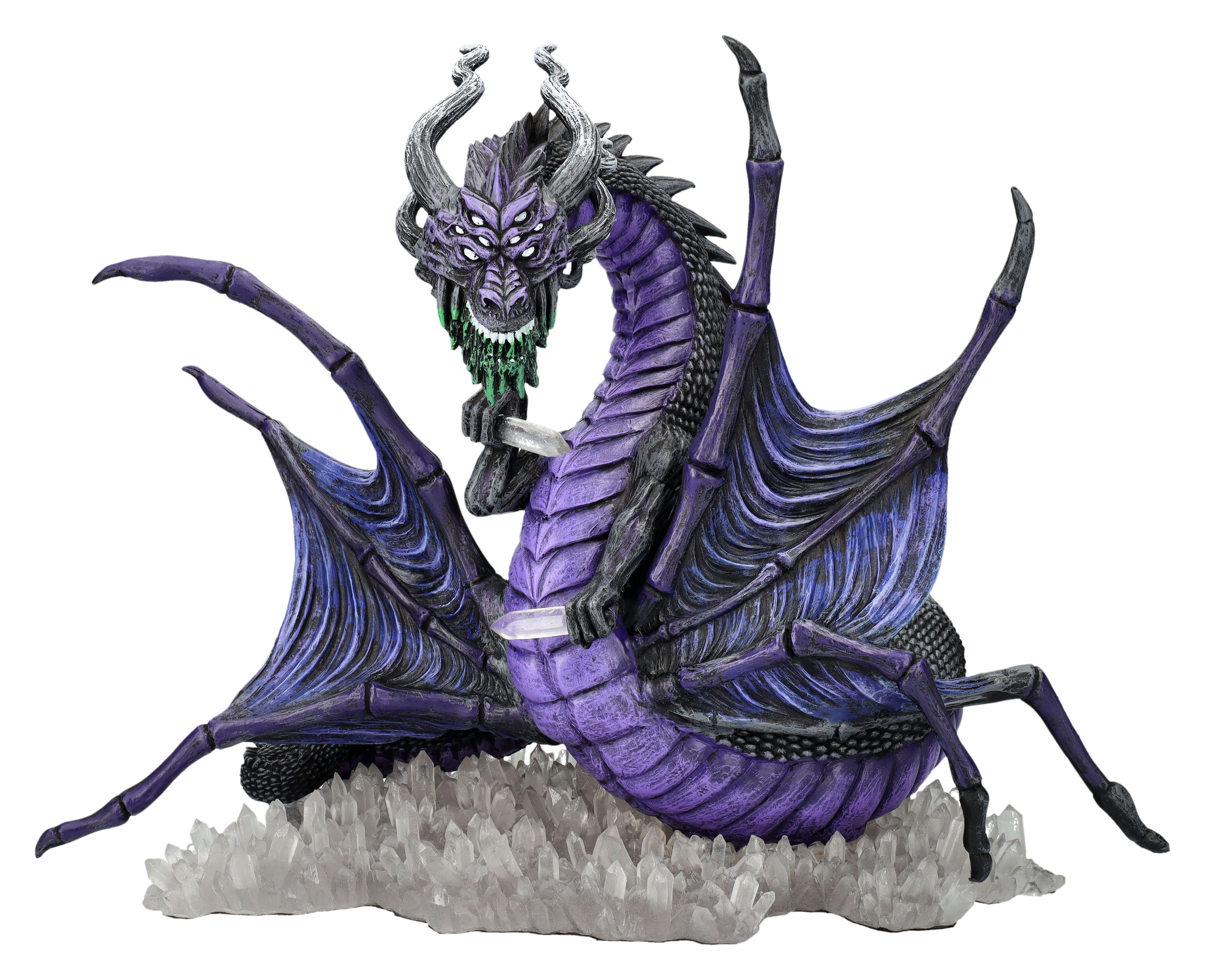 Figuren Shop GmbH Fantasy-Figur Drachenfigur - Erddrache Koss - Fantasy Deko Drache Derek W. Frost Dek