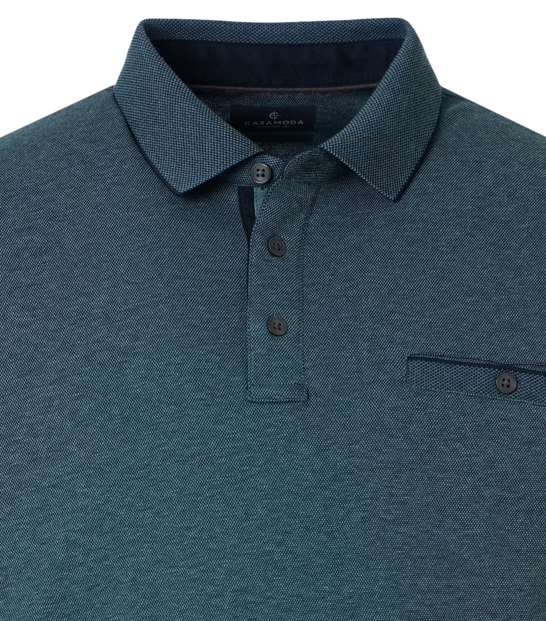 CASAMODA Langarm-Poloshirt CASAMODA Polo-Shirt Langarm uni