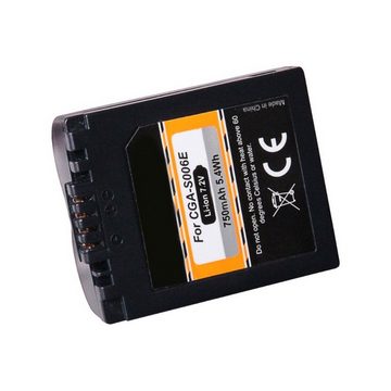 GOLDBATT 2x Akku für Panasonic Lumix DMC-FZ50 FZ7 FZ8 CGR-S006 DMC-FZ30BB DMC-FZ30-S Kamera-Akku Ersatzakku 750 mAh (7,2 V, 2 St), 100% kompatibel mit den Original Akkus durch maßgefertigte Passform inklusive Überhitzungsschutz