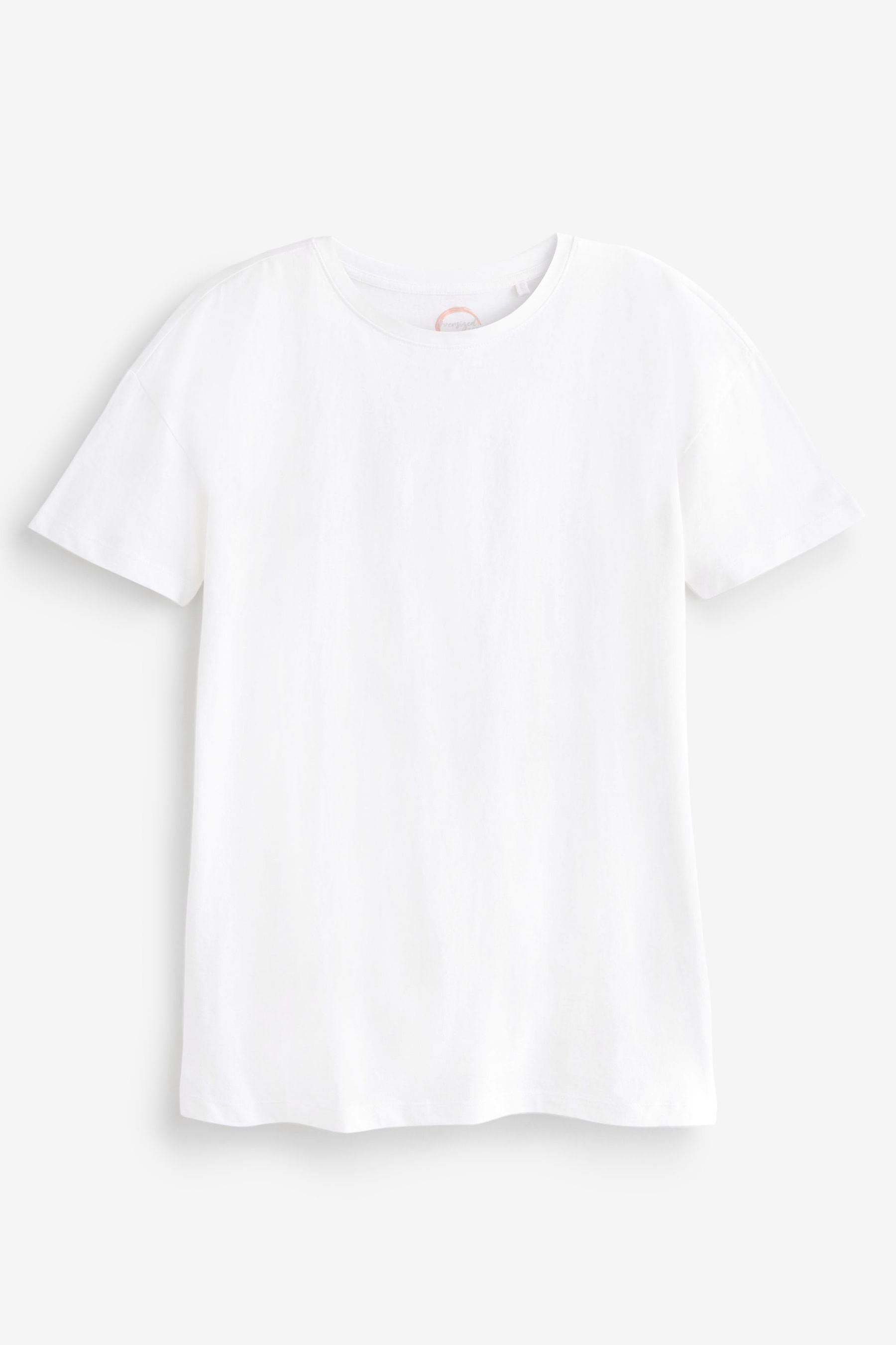 (1-tlg) White T-Shirt Next Brilliant Oversize-T-Shirt