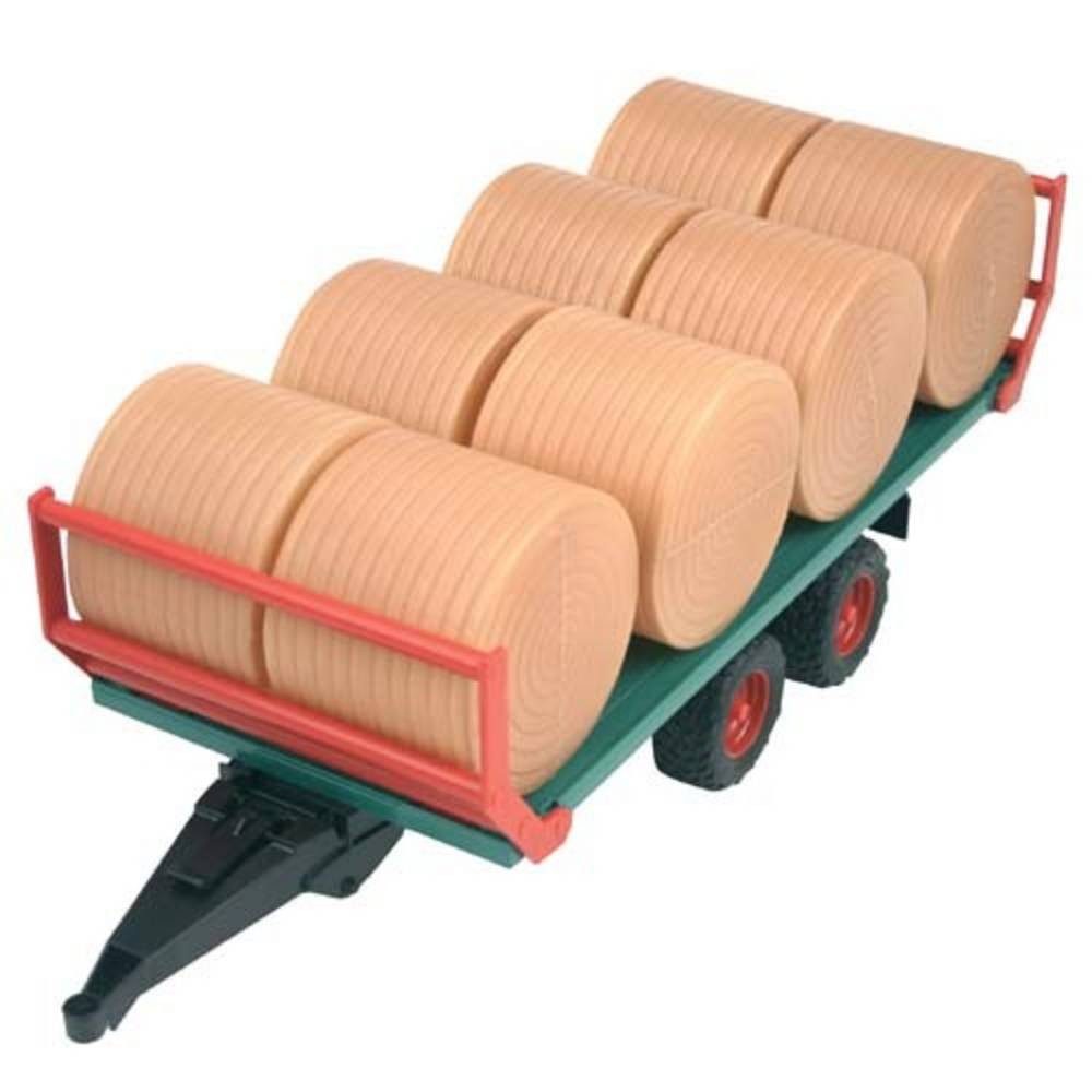Bruder® Spielzeug-Traktor Ballentransportanhänger mit 8 Rundballen Fertigmo günstig online kaufen