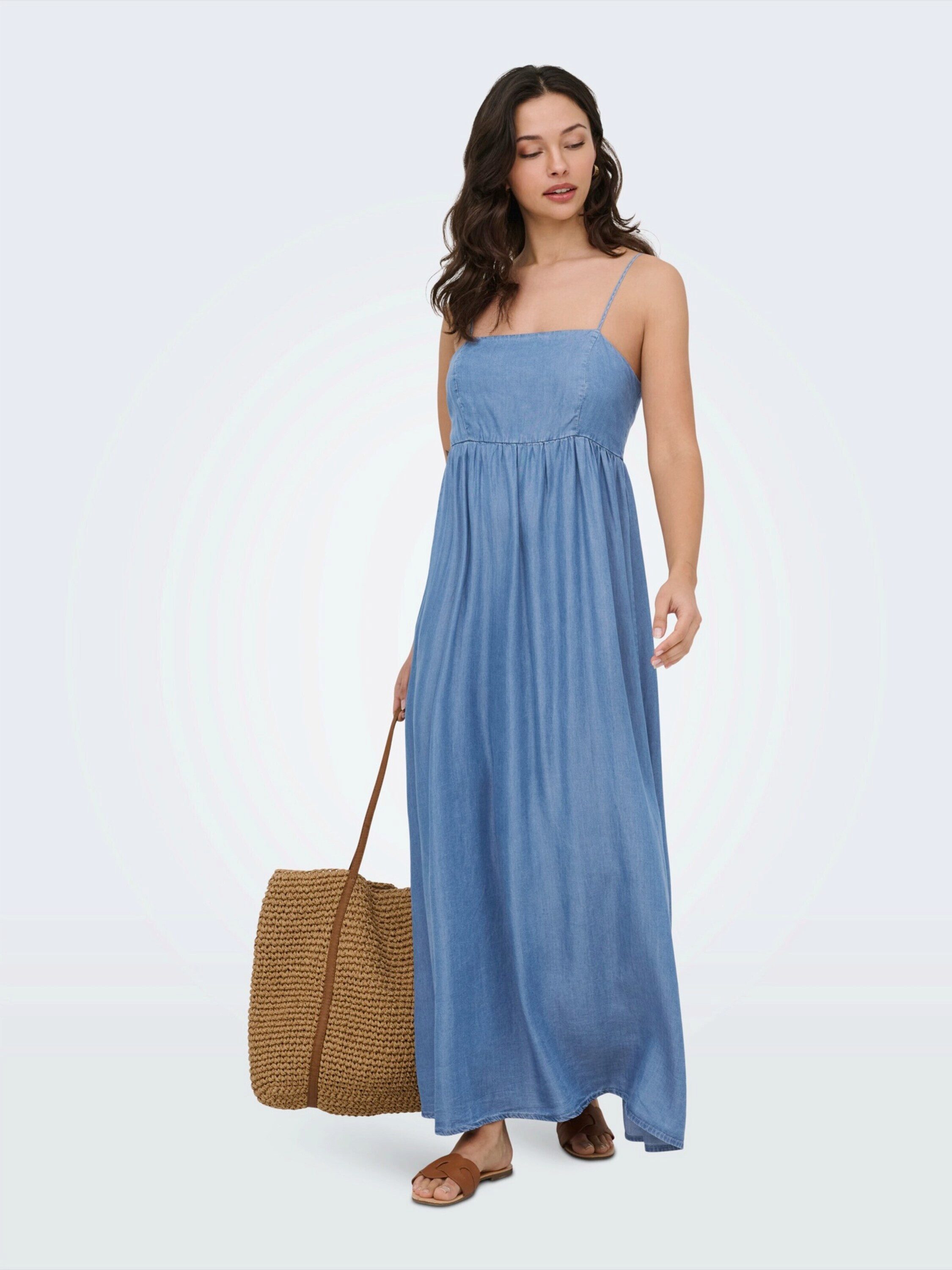 ONLY Maxikleid ONLPEMA (1-tlg) Drapiert/gerafft