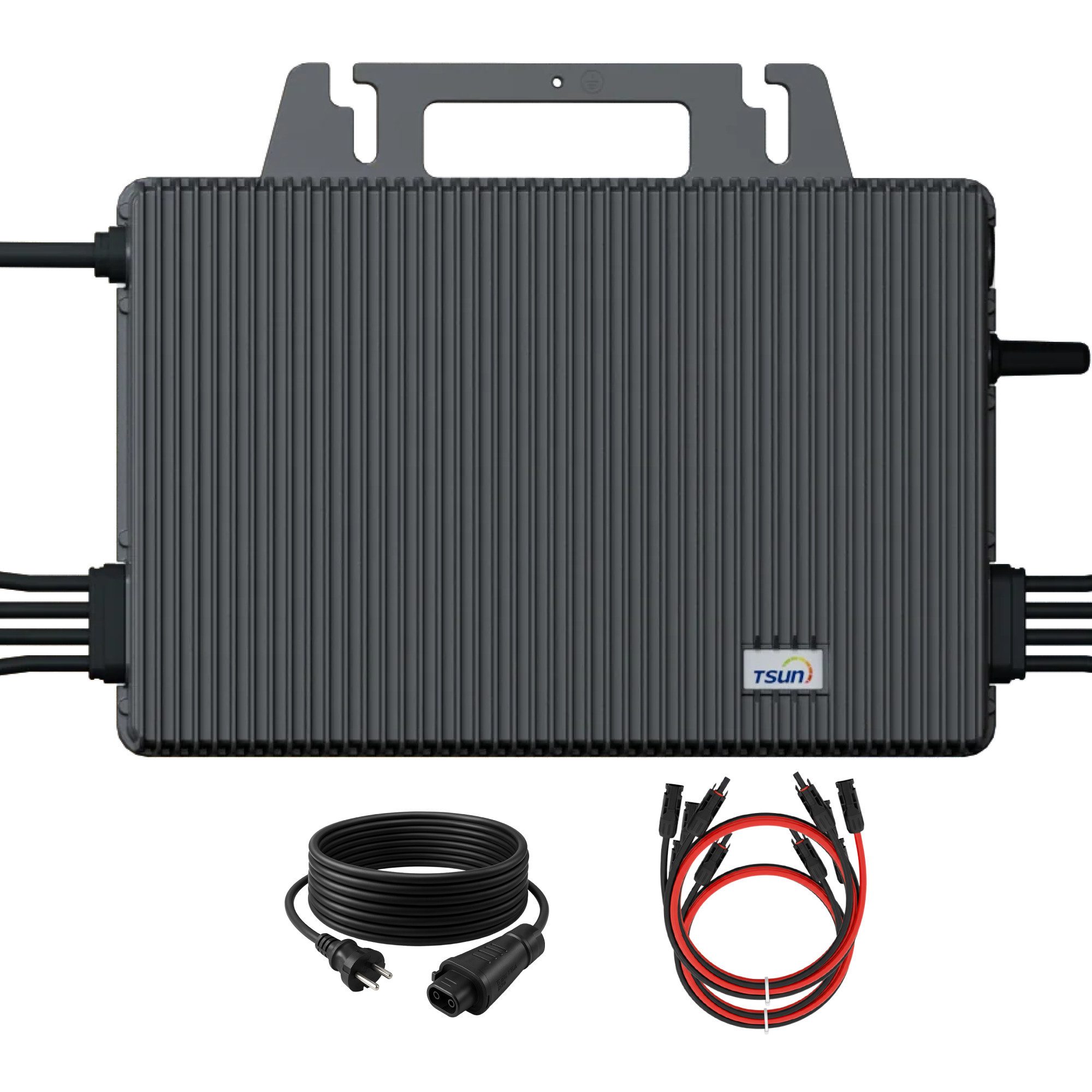SUNNIVA Wechselrichter Mikro-Wechselrichter 2000W TSOL-MS2000, (IP67 wetterfest, 4 MPPT, Bluetooth & WIFI, inkl. 5m Anschlusskabel), & 4x 1 m Solar-Verlängerungen, Micro Inverter