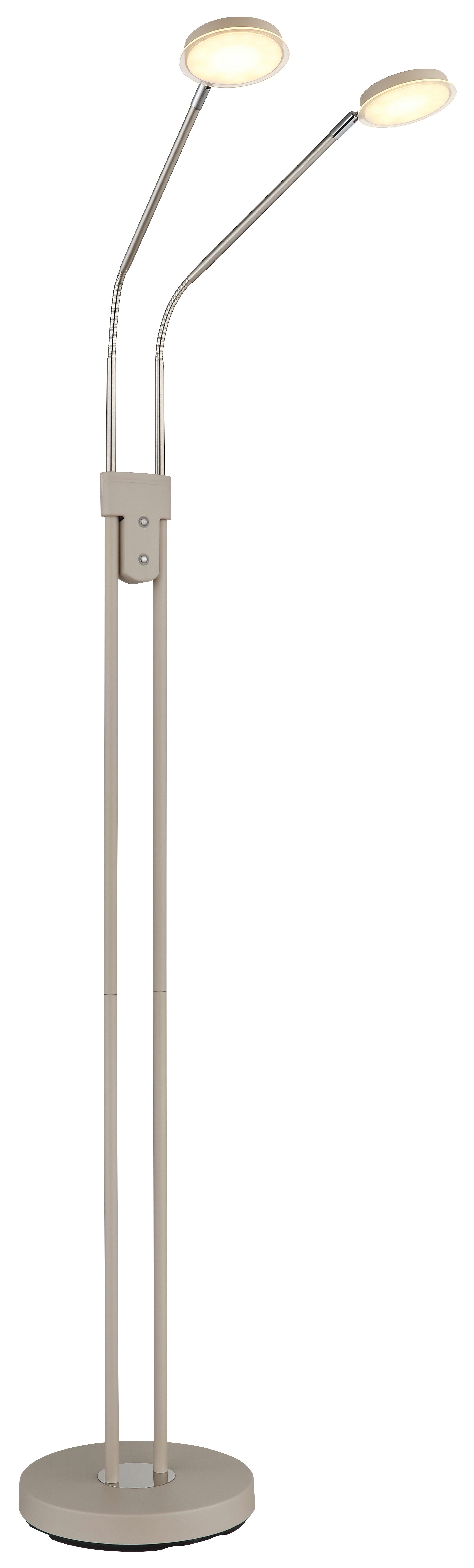 GLOBO LIGHTING Stehlampe SILVIO, LED fest integriert, Stehleuchte mit Touchdimmer, flexibel, modern & komfortabel