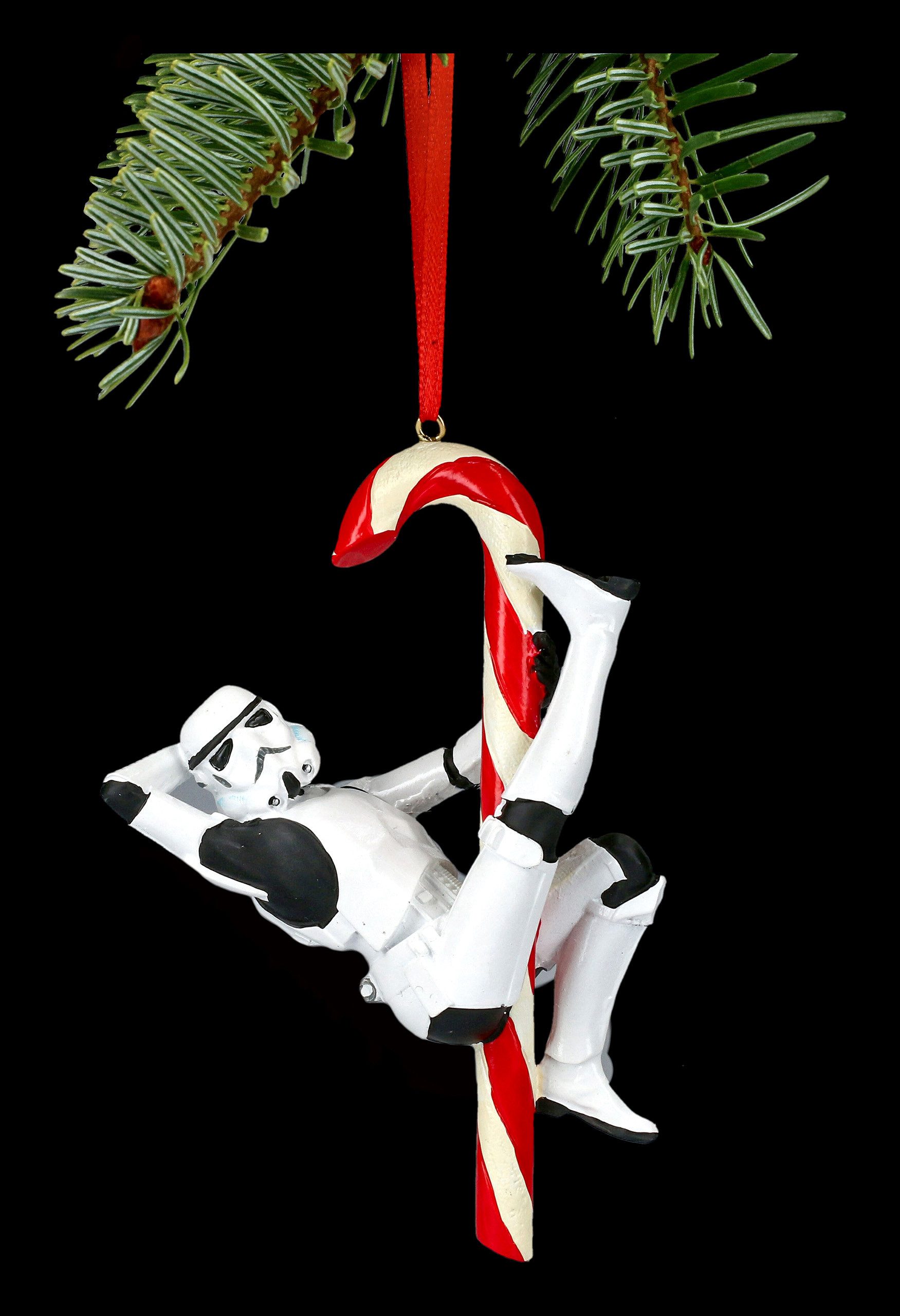 Figuren Shop GmbH Christbaumschmuck Christbaumschmuck - Stormtrooper Zuckerstange - Weihnachten Figur (1-tlg) – Bild 2 von 5
