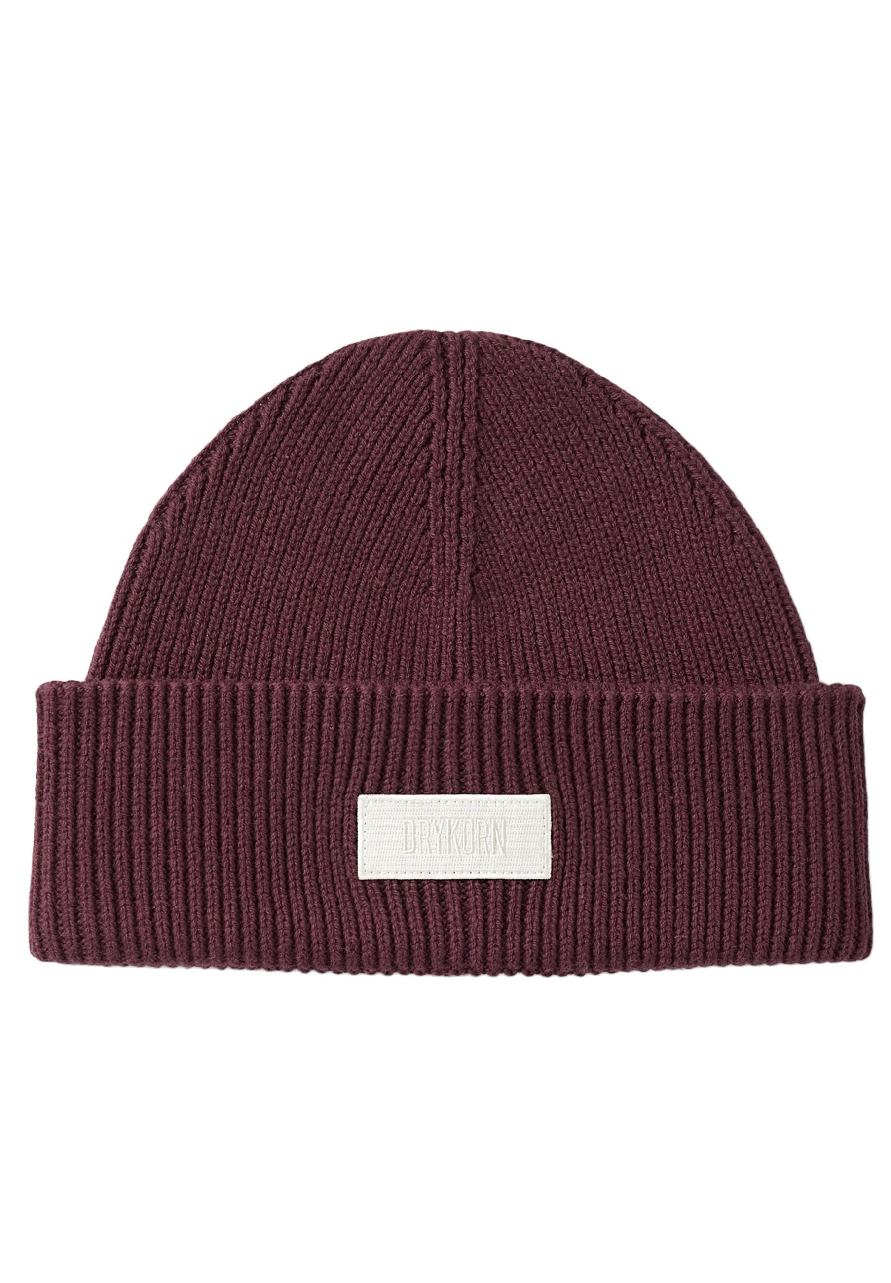 Drykorn Strickmütze Moah mit Label-Patch (keine Angabe, 1-St)