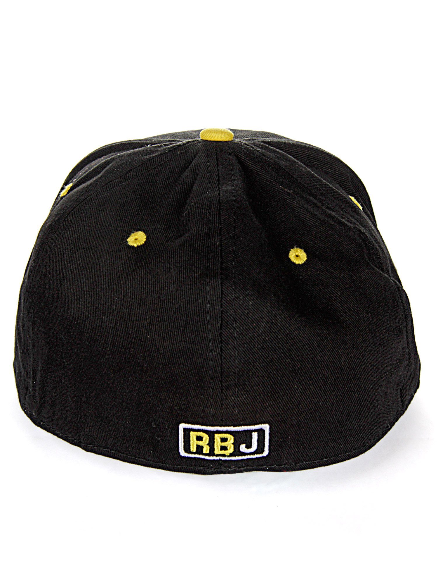 Cap Baseball RedBridge Durham kontrastfarbigem schwarz-gelb mit Schirm