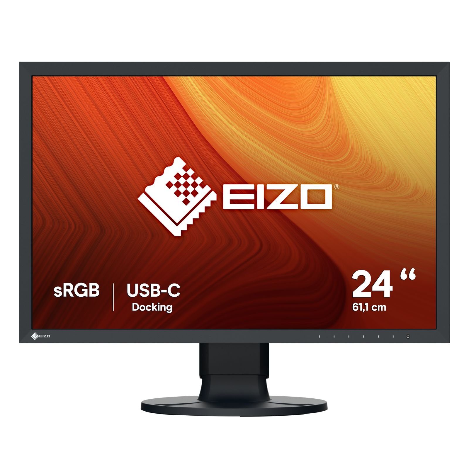 Eizo 61.1cm (24,1) CS2400R 16:10 HDMI+DP+USB-C IPS black retail TFT-Monitor (1920 x 1200 px, WUXGA, 14 ms Reaktionszeit, 60 Hz, IPS, HDCP, Pivot, Höhenverstellbar)