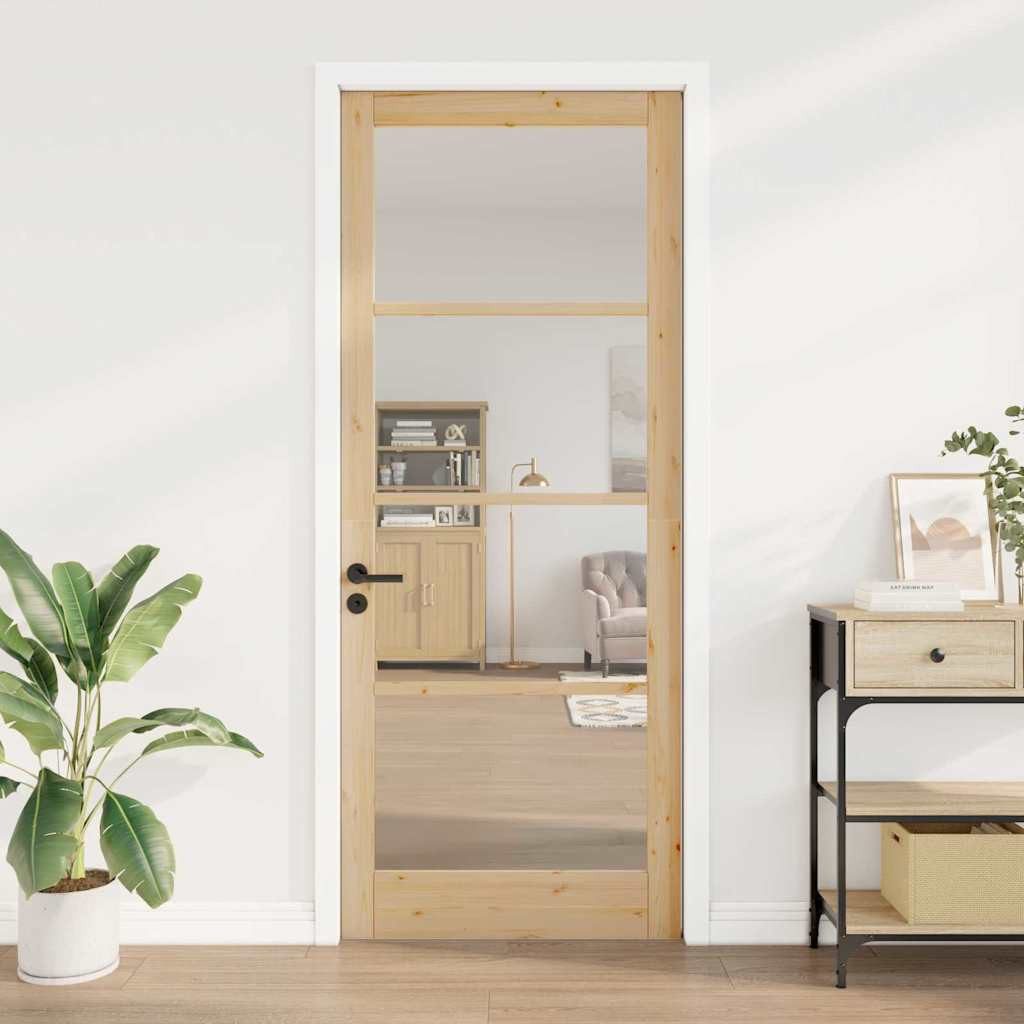 vidaXL Haustür Interior Tür ORKDAL Braun 93 x 232 cm (1-St)