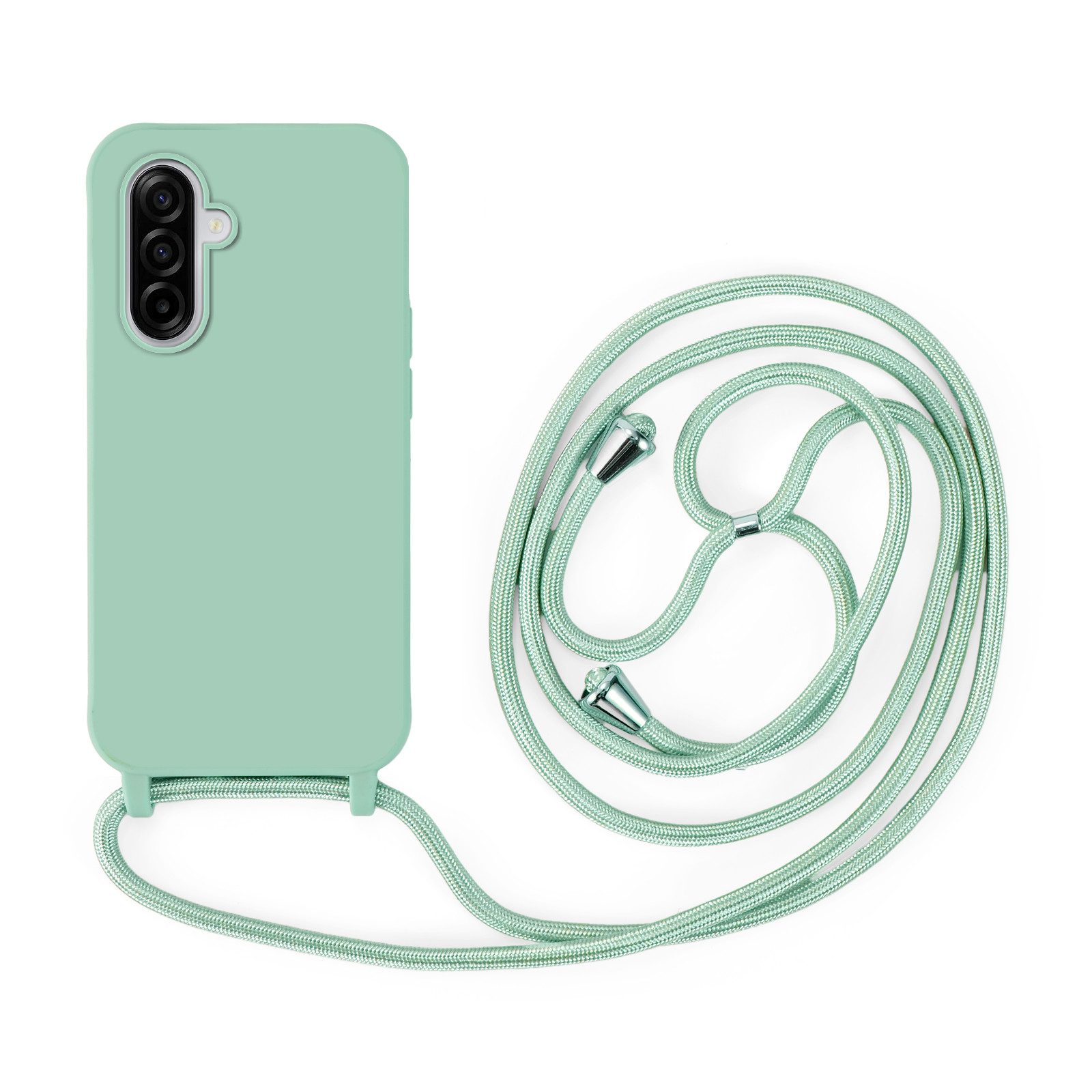 betterfon Handykette für Samsung Galaxy A17 mit Band & Kodel Smartphone Halskette Grün, Hände frei, mit Silikonhülle & Schnur für flexiblen Alltag