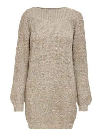 JACQUELINE de YONG Shirtkleid »JDY Damen Strickkleid Longsleeve Knit Kleid JDYWHITNEY Dress Pullover« (lang, bequem) 3759 in Beige