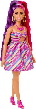 Barbie Anziehpuppe Totally Hair, blond/pinke Haare, inklusive Styling-Zubehör