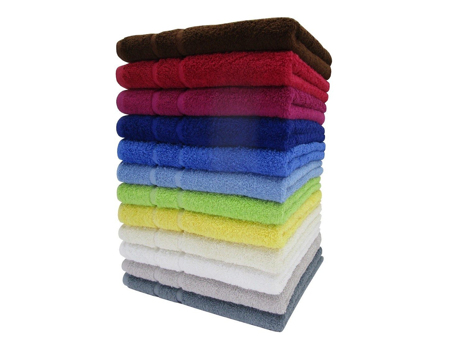 DUKAL Handtücher Badtextilien aus hochwertigem Walkfrottee, ca. 500g/m², 100% Baumwolle, Walkfrottee (1-St), sehr saugfähig