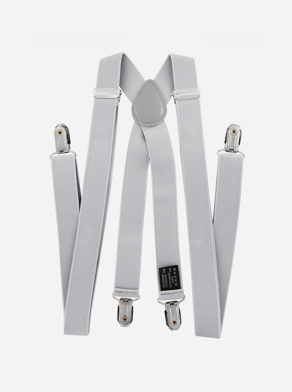 axy Hosenträger Herren Hosenträger 4 Stabile Clips X-Form 2,5cm Breit verstellbar und elastisch 120cm Lang