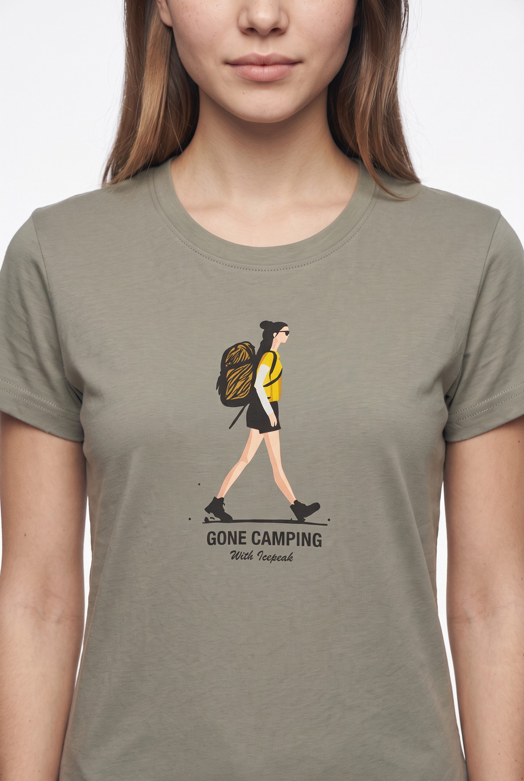 Icepeak T-Shirt D T-SHIRT MARICOPA Kurzarm, mit Rundhalsausschnitt, aus Baumwolle – Bild 3 von 5