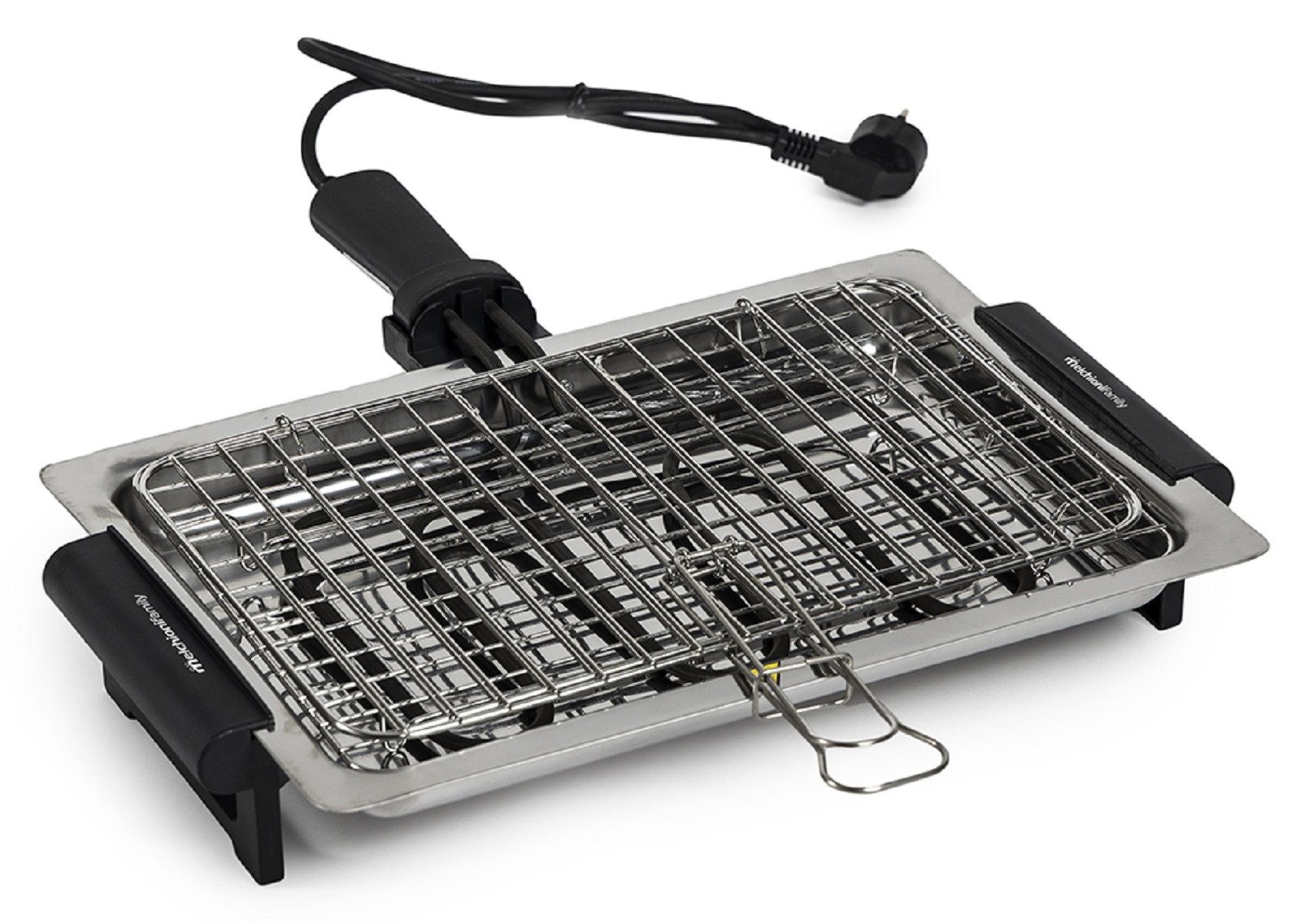 Melchioni Elektrogrill SPIEDINA Elektrischer Grill 1600W Leistung mit abnehmbarem Gitter