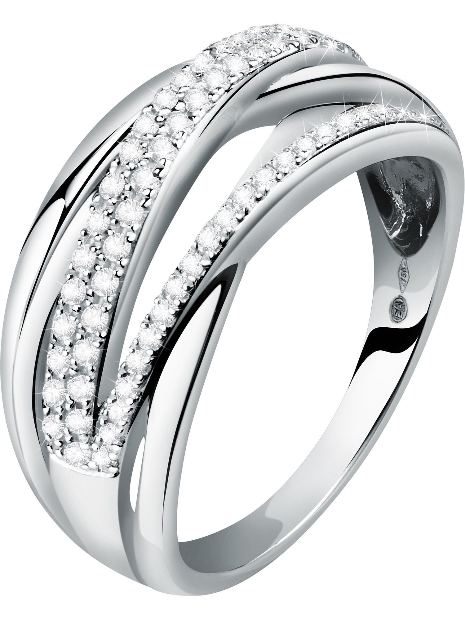 CHRIST Diamantring CHRIST Damen-Damenring 750er Weißgold 62 Diamant