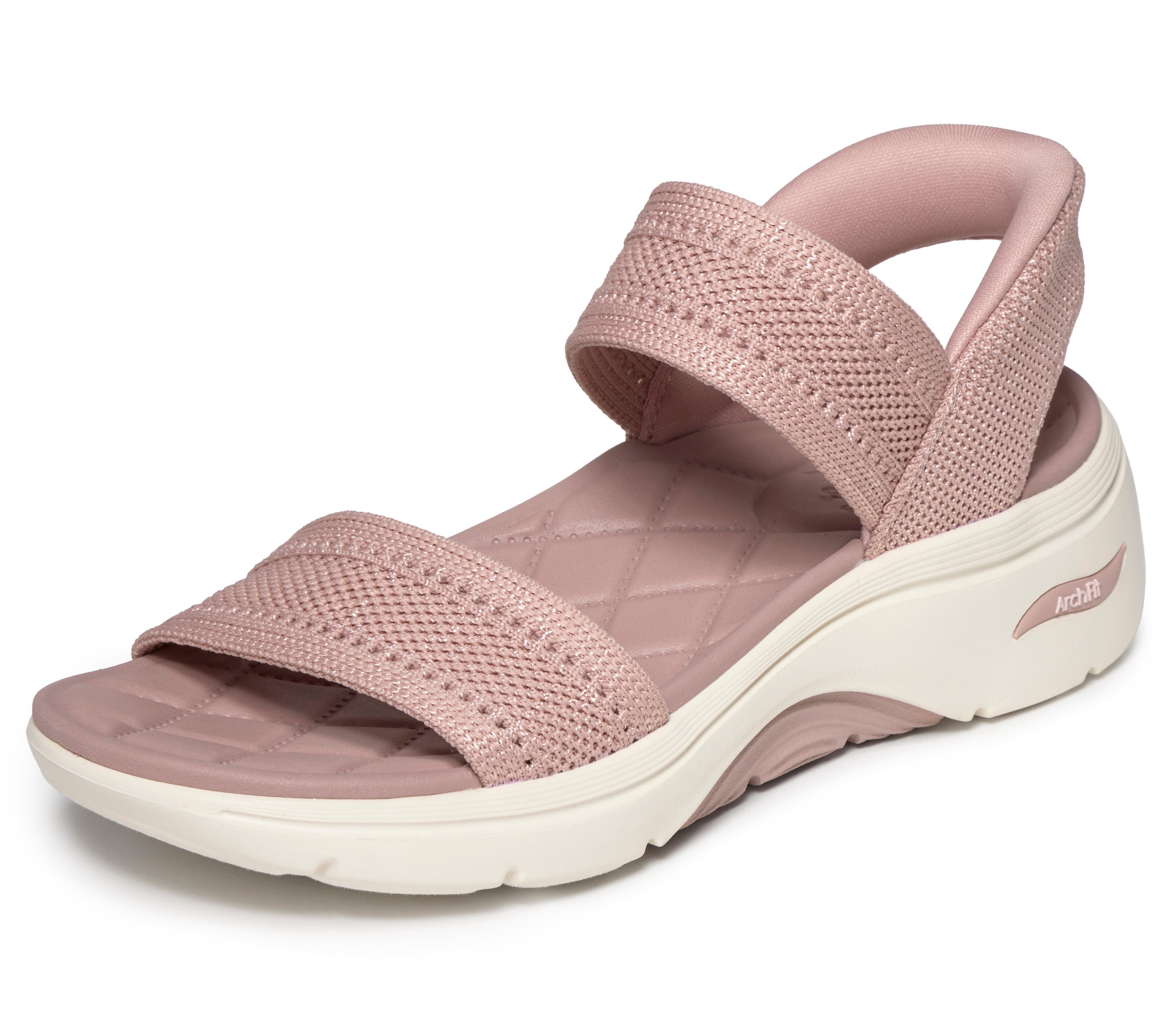 Skechers GO WALK ARCH FIT 2.0 SANDAL Sandale Sommerschuh, Keilsandalette, Urlaubsschuh mit sportiver Sohle