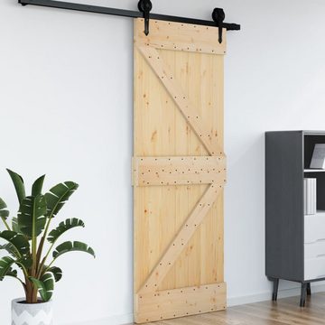 vidaXL Zimmertür Tür 95x210 cm Massivholz Kiefer Schiebetür Innentür Innenraum-Tür Holz