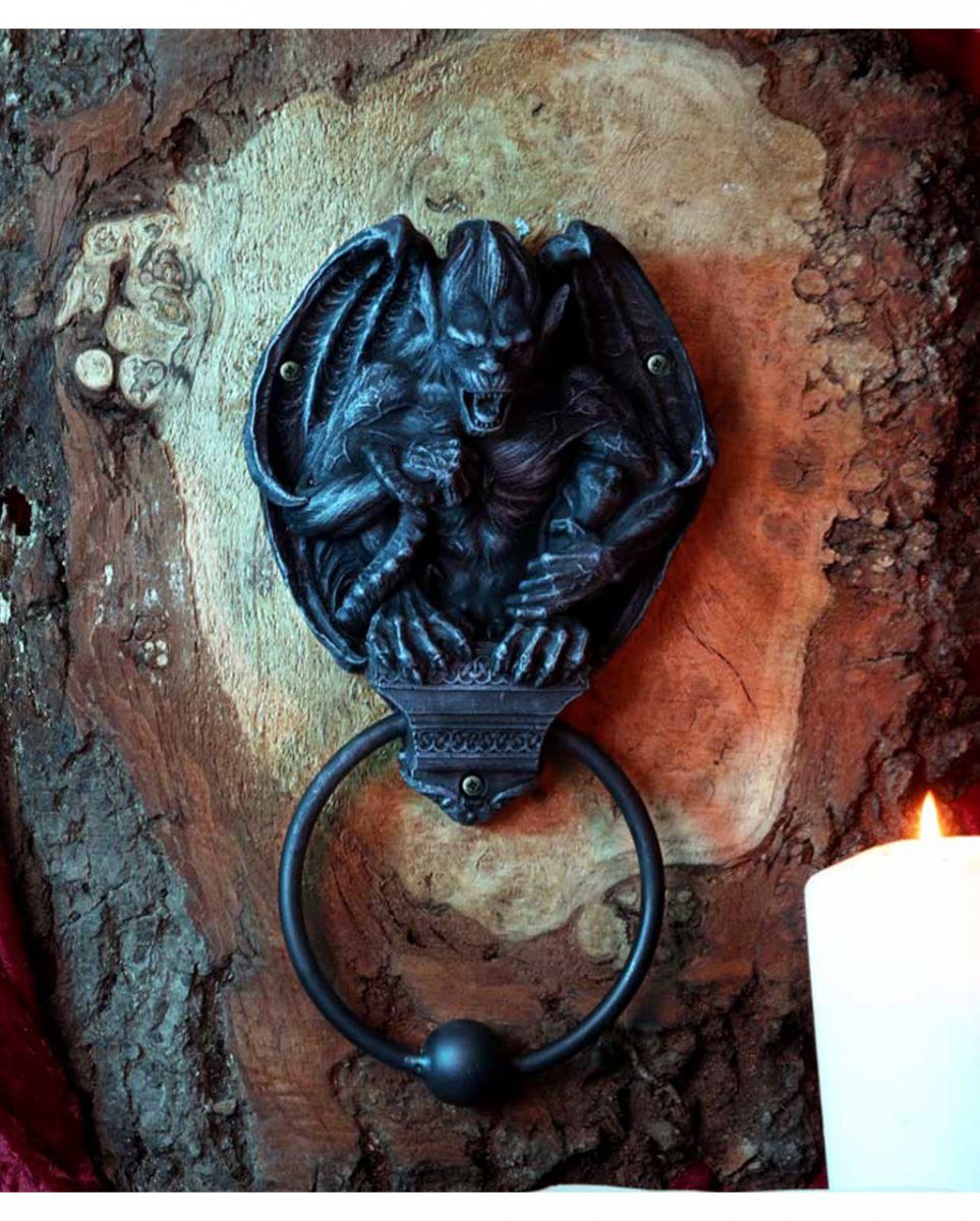 Dekofigur Gothic als Gargoyle Unheimlicher Horror-Shop 22cm Türklopfer