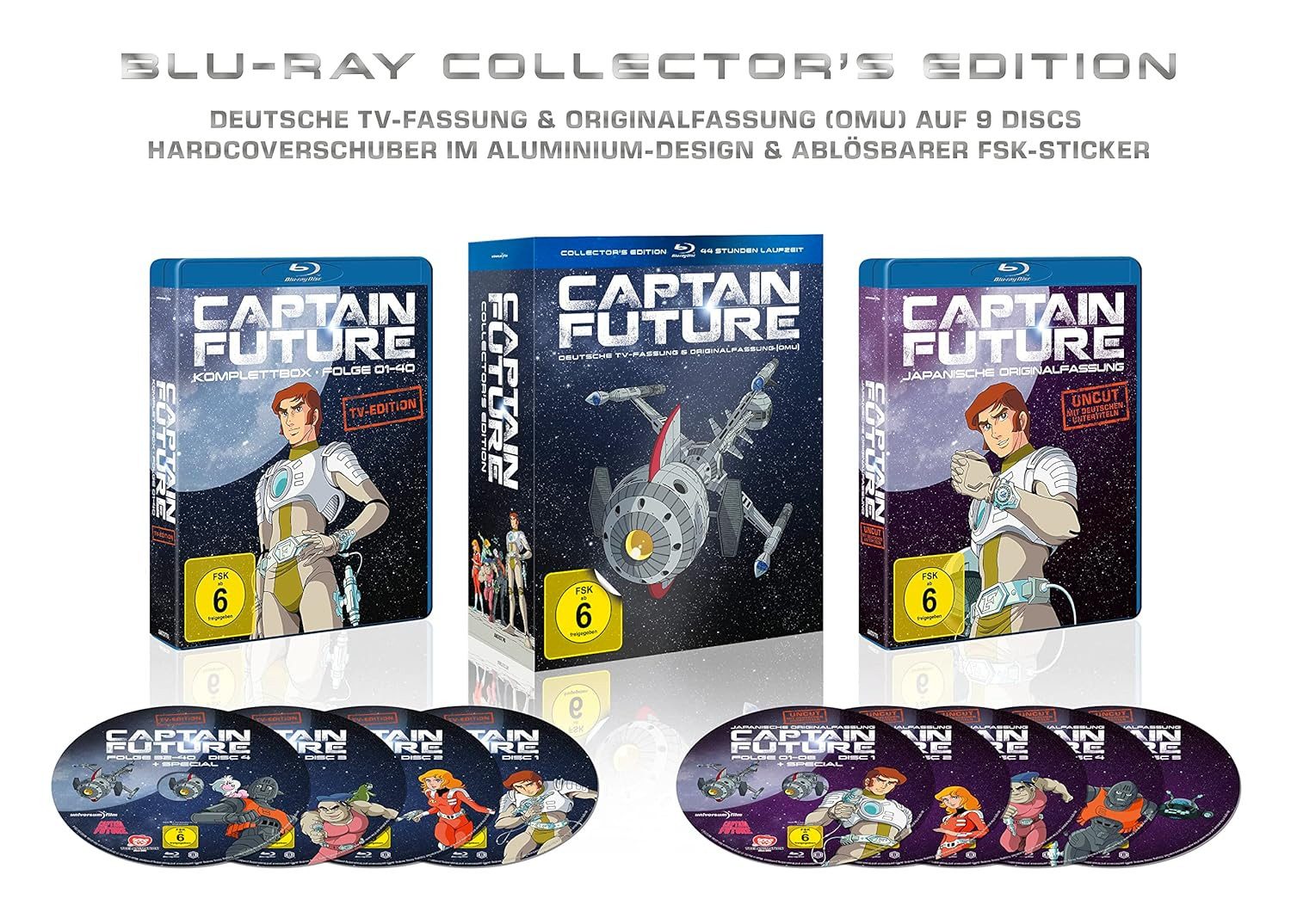 Paramount Blu-ray Captain Future Collector's Edition Komplette Serie BluRay, (Box-Set, 6-St)