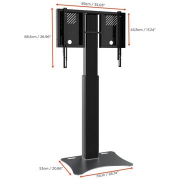 Celexon Display-Ständer Adjust-4286PB - 70cm Hub TV-Wandhalterung, (bis 86 Zoll, elektrisch höhenverstellbar, max VESA 800 x 600, schwarz)