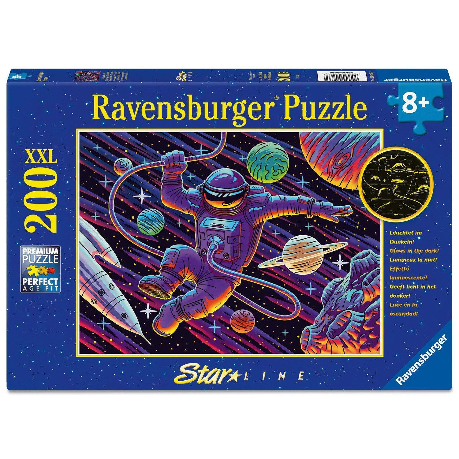 Ravensburger Puzzle Kinderpuzzle 200 XXL Teile - Ausflug ins All, 200 Puzzleteile