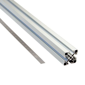 SCHMIDT systemprofile Profil Längenanschlag 2 m Aluminium-Profil 1m-1m Mitte Maß 2x Ablängklappe