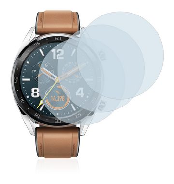 BROTECT Panzerglas für Huawei Watch GT Classic, Displayschutzglas, 3 Stück, Schutzglas Echtglas 9H Härte HD-Clear