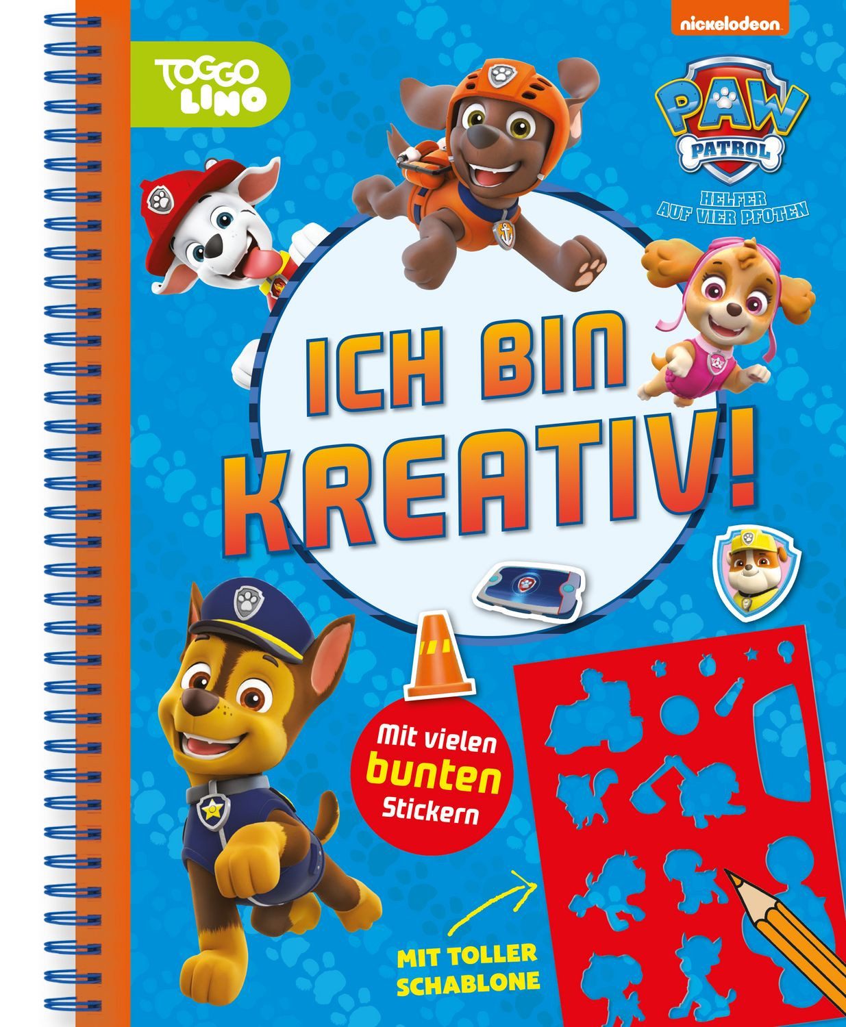 PAW Patrol Ich bin kreativ! / diverse, Mit toller Schablone und vielen bunten Stickern
