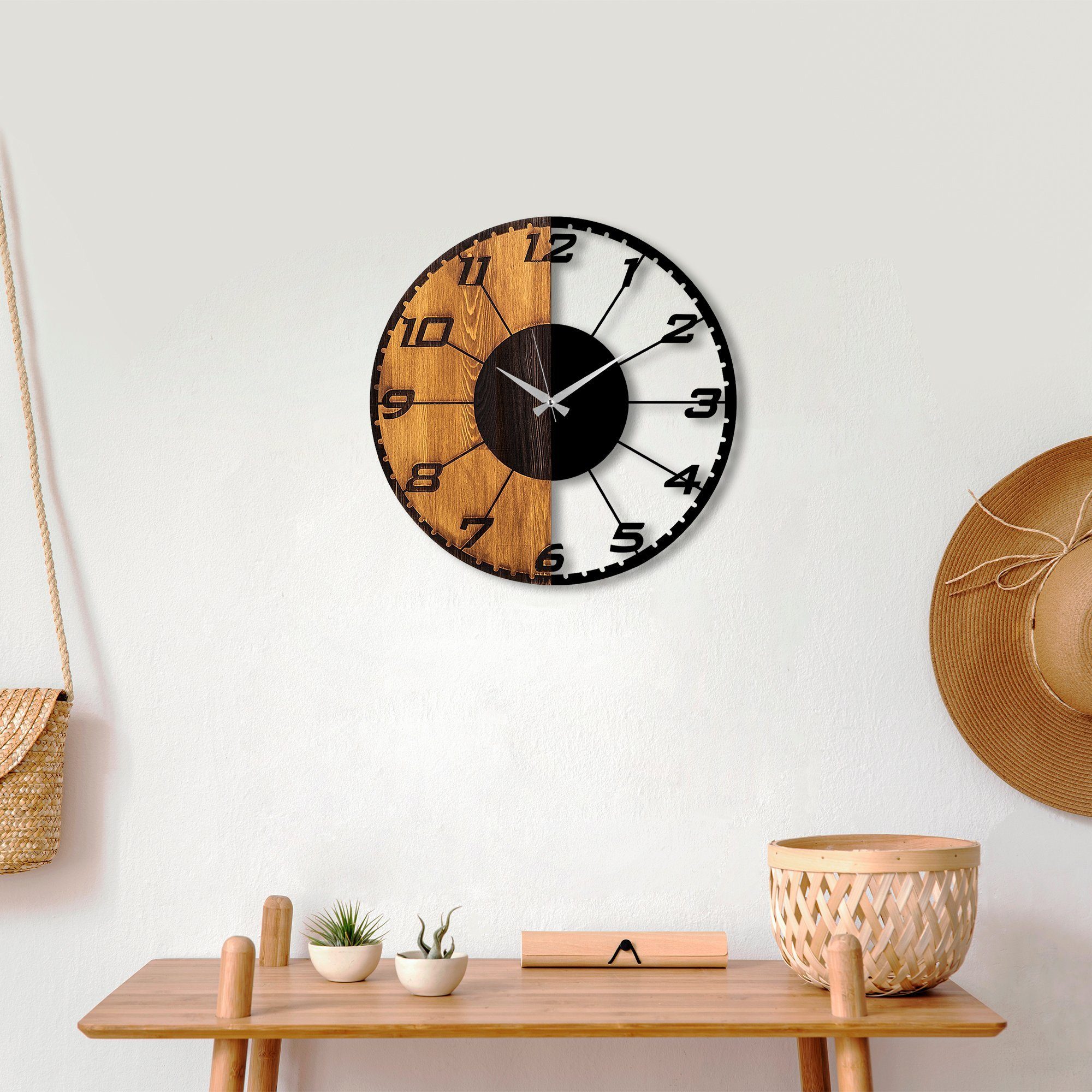Wanduhr 100% WOODEN