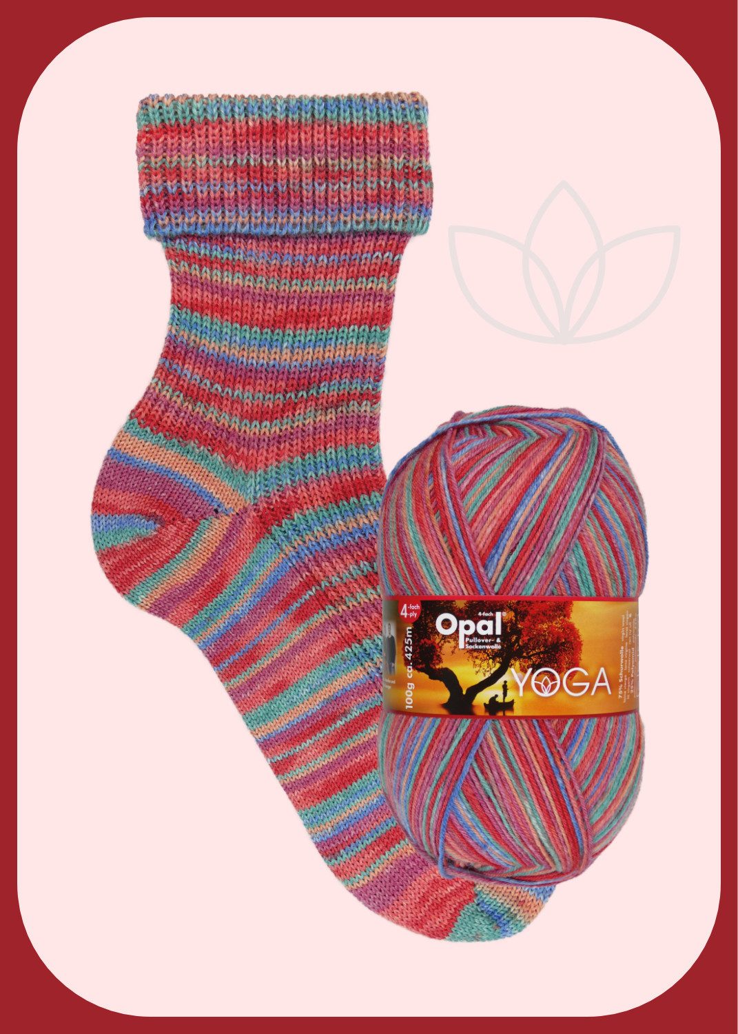 Opal Opal YOGA 4-fach Pullover- und Sockenwolle Häkelwolle, 425 m (Opal 4-fach Pullover- und Sockenwolle), 100 g