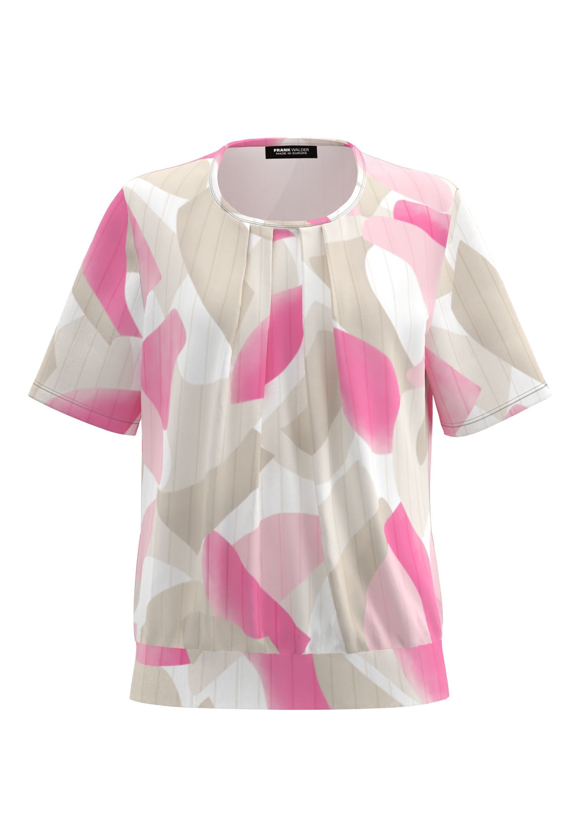 FRANK WALDER Blusenshirt mit Strukturstreifen