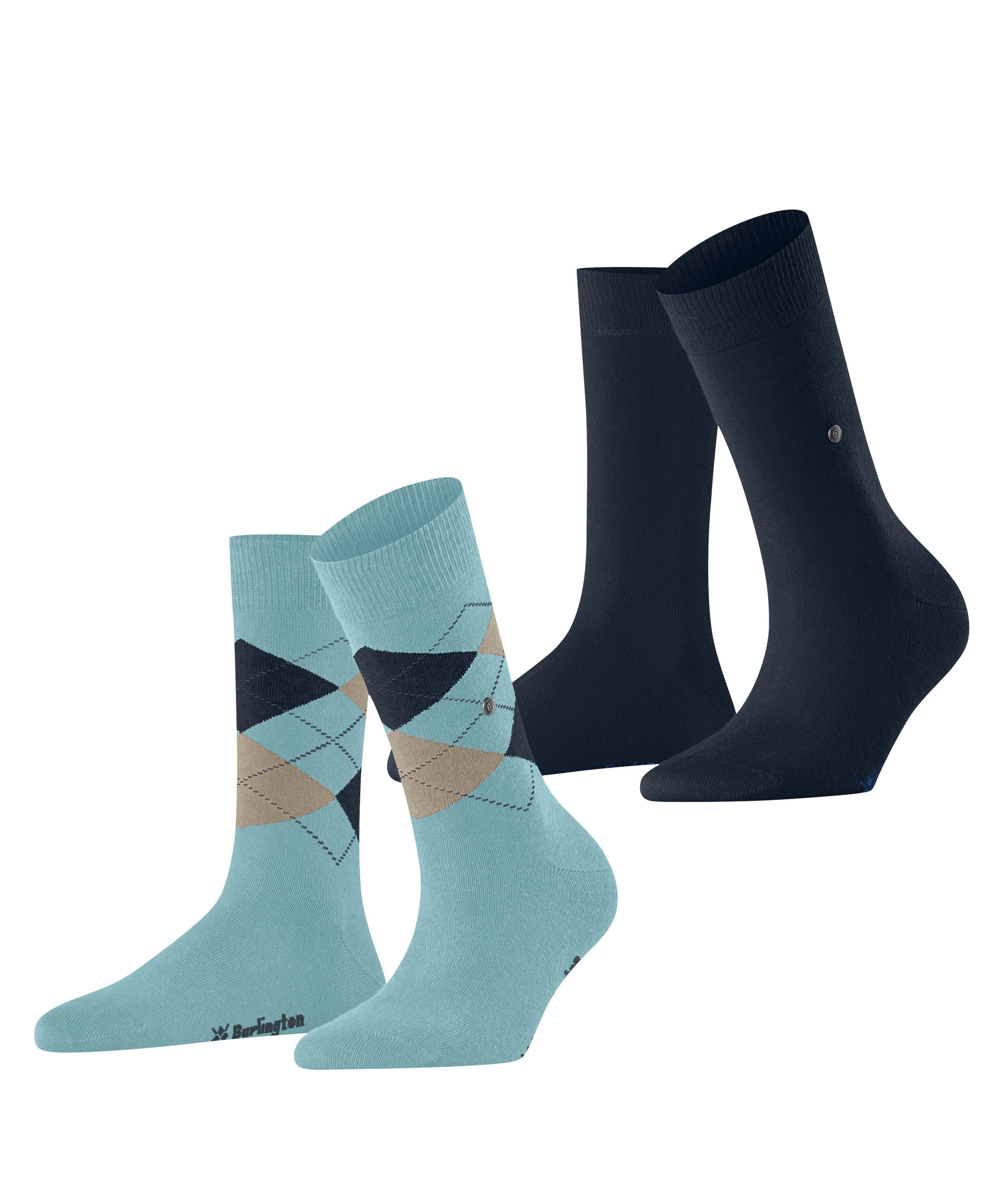 Burlington Socken Everyday Mix 2-Pack (2-Paar) aus weicher gekämmter Baumwolle