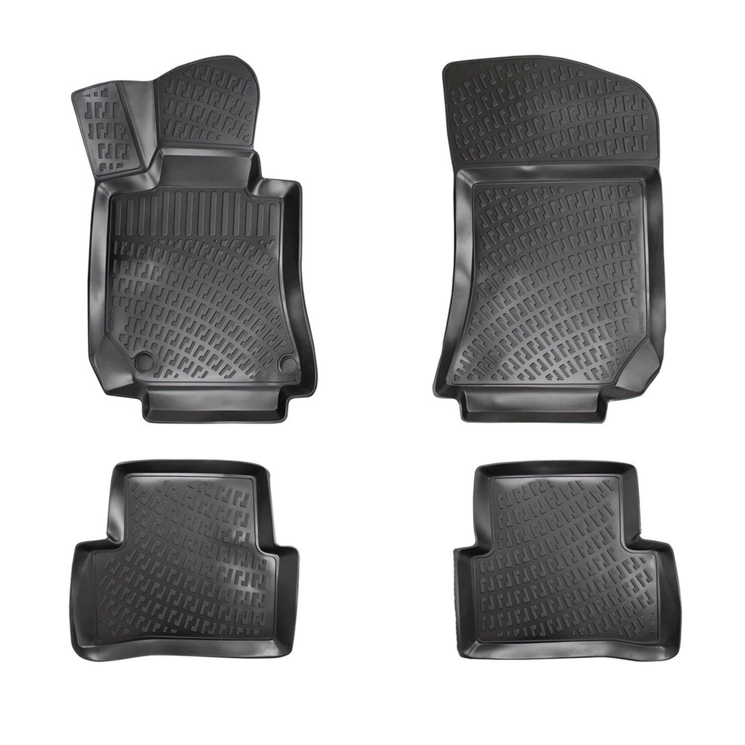 Auto-Fußmatten für Mercedes CLS Klasse C218 Coupe 2011-2017 Schwarz