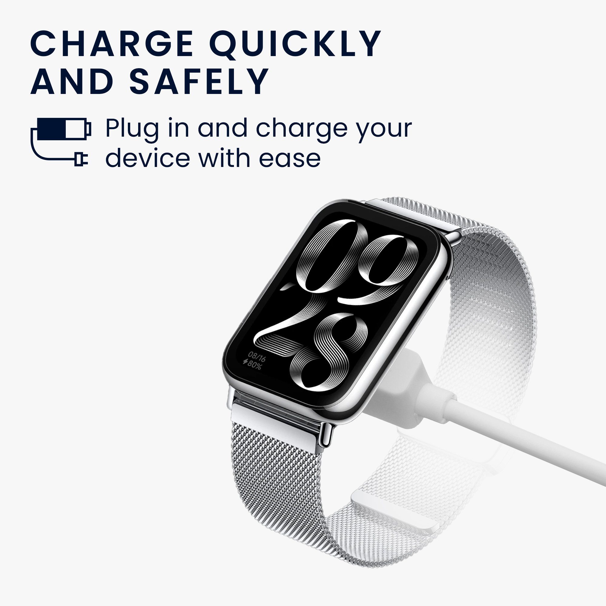 kwmobile USB Ladekabel für Xiaomi Mi Band 10 / Band 9 / 8 / 8Pro / Redmi Watch Smartphone-Ladegerät (1-tlg., USB Lade Kabel für Xiaomi Mi Band 10 / Band 9 / 8 / 8Pro / Redmi Watch)