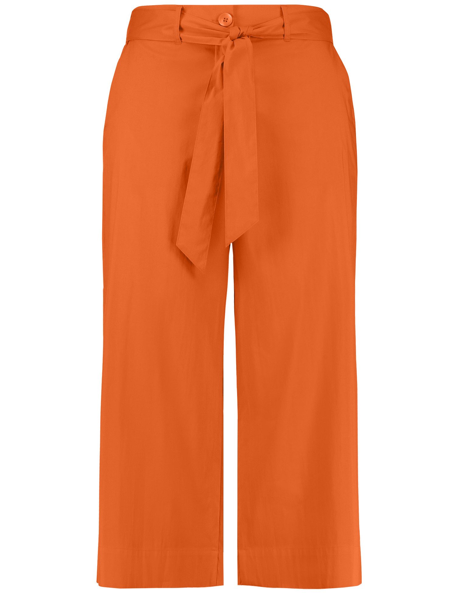 Samoon 5-Pocket-Hose Weite 3/4 Hose mit Bindegürtel Lotta