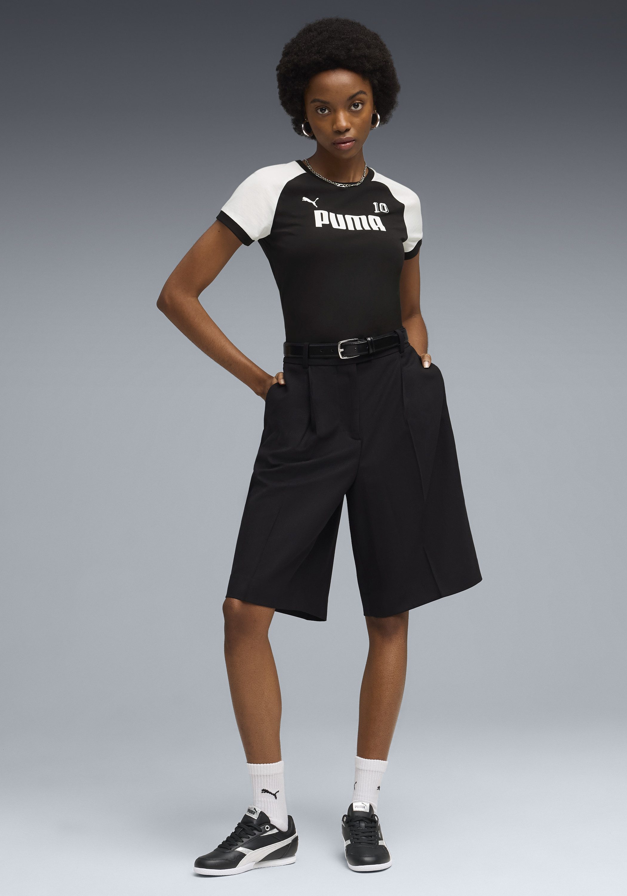 PUMA T-Shirt SPORT RINGERTEE Slim Fit Passform, Kurzarm, Rundhalsausschnitt