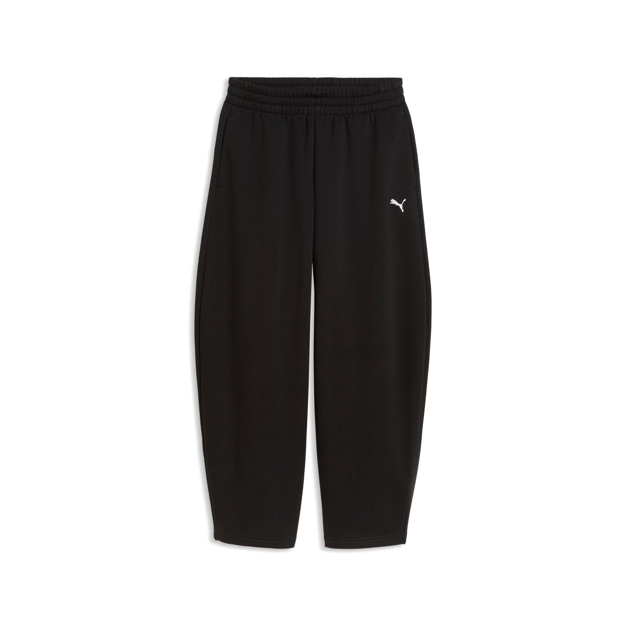 PUMA Trainingshose ESS RELAXED BARREL LEG PANTS FL mit Eingrifftaschen, unifarben, normale Leibhöhe, relaxed Fit