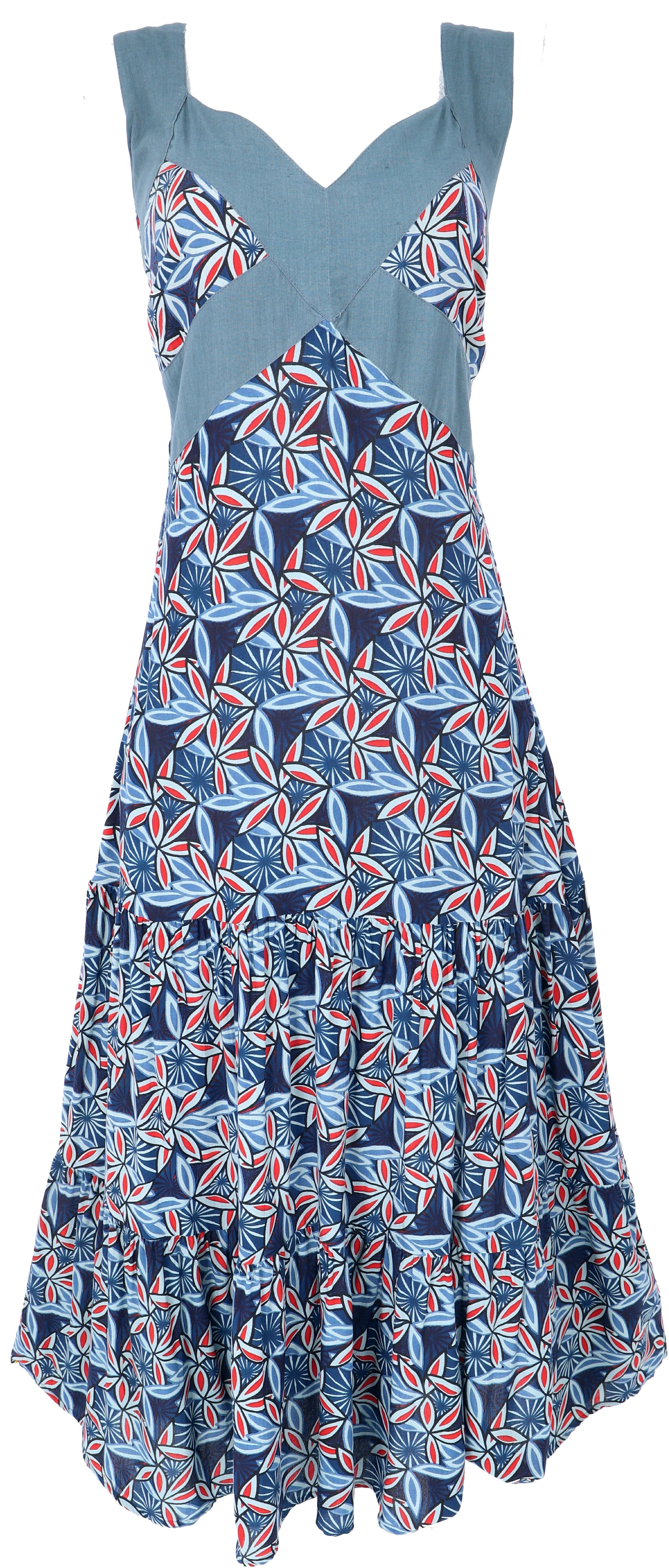 Guru-Shop Midikleid Boho Sommerkleid, Maxikleid, langes günstig online kaufen