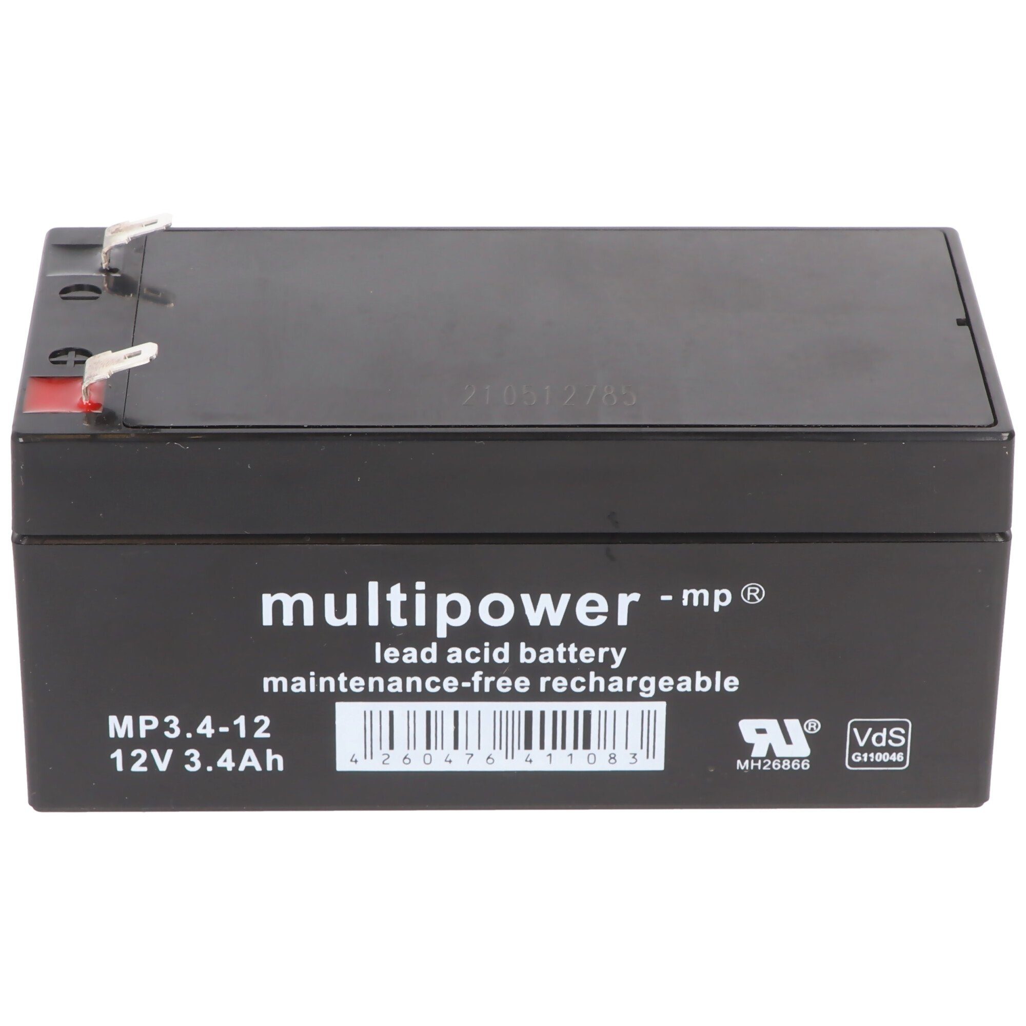 Multipower Multipower MP3.4-12 12 Volt mAh (12,0 Akku CT3.2-12 mAh CT3,2-12 Akku 3400 3400 V)