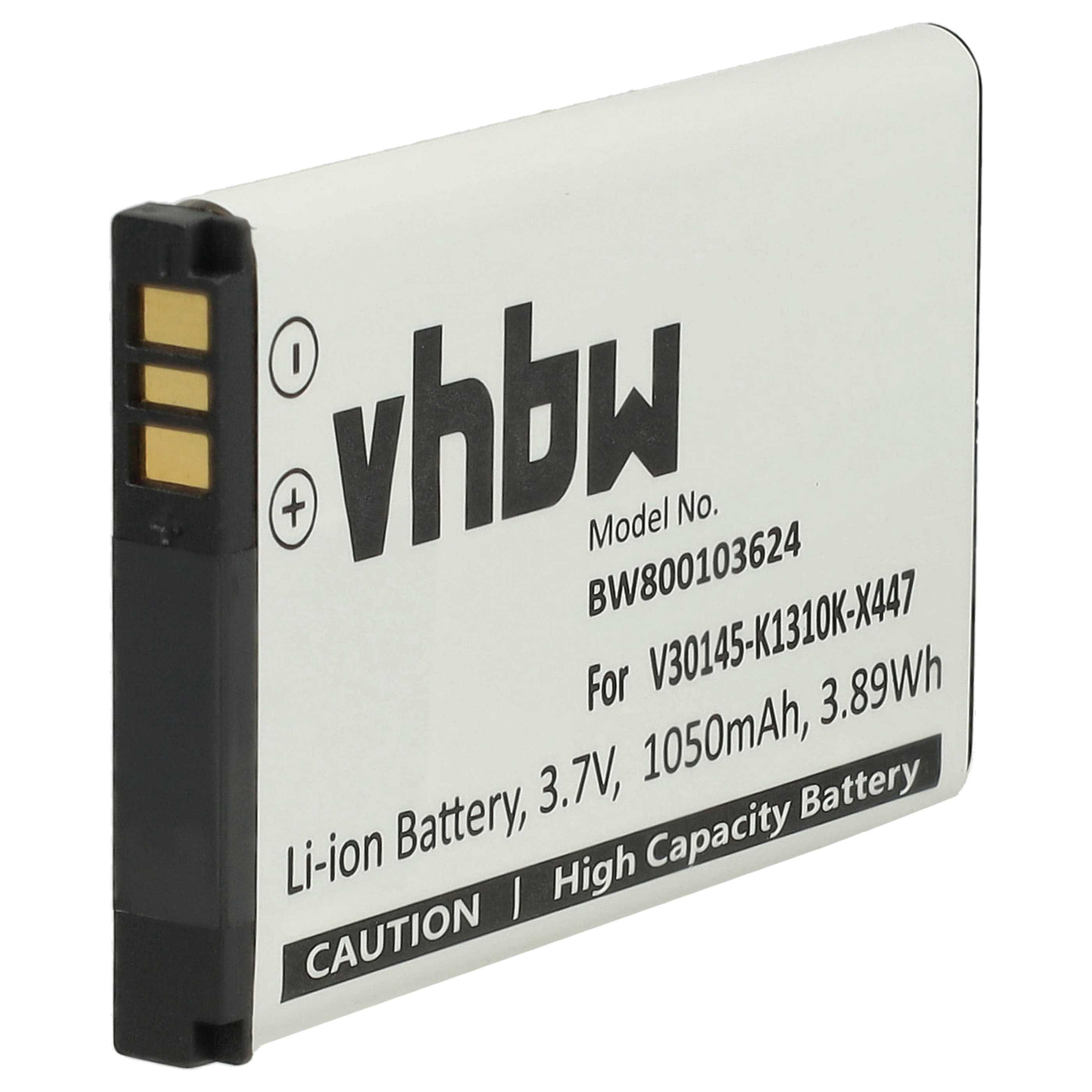 vhbw Akku passend für Siemens Gigaset SL910H, SL910, SL910A Festnetz & DECT Akku Akku Li-Ion 1050 mAh (3,7 V, 1 St), Leistungsfähiger Austausch-Akku für Telefon, Festnetz oder schnurloses