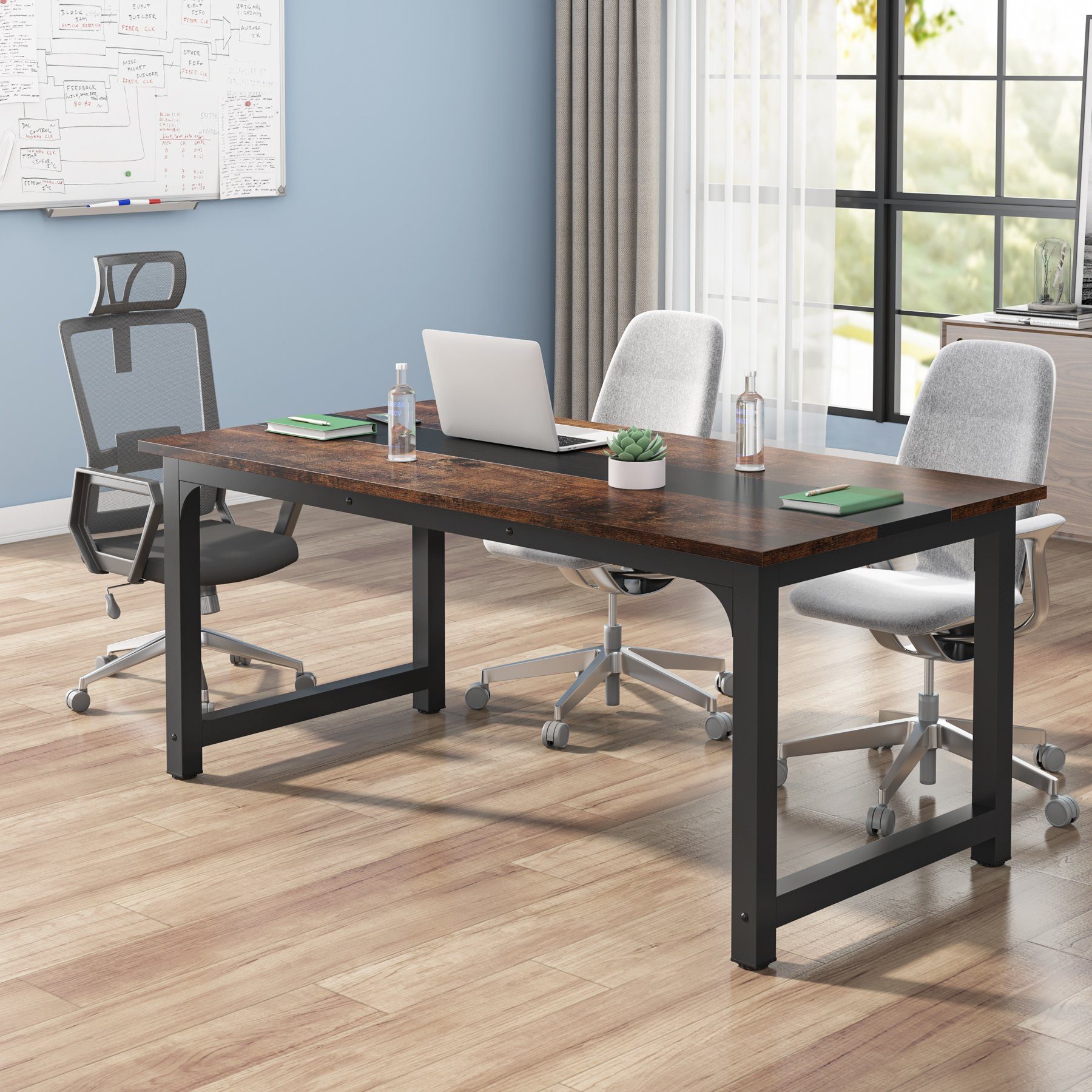Tribesigns Computertisch Schreibtisch Moderner Computertisch, 160 x 80 cm großer Bürotisch, 160 x 80 cm